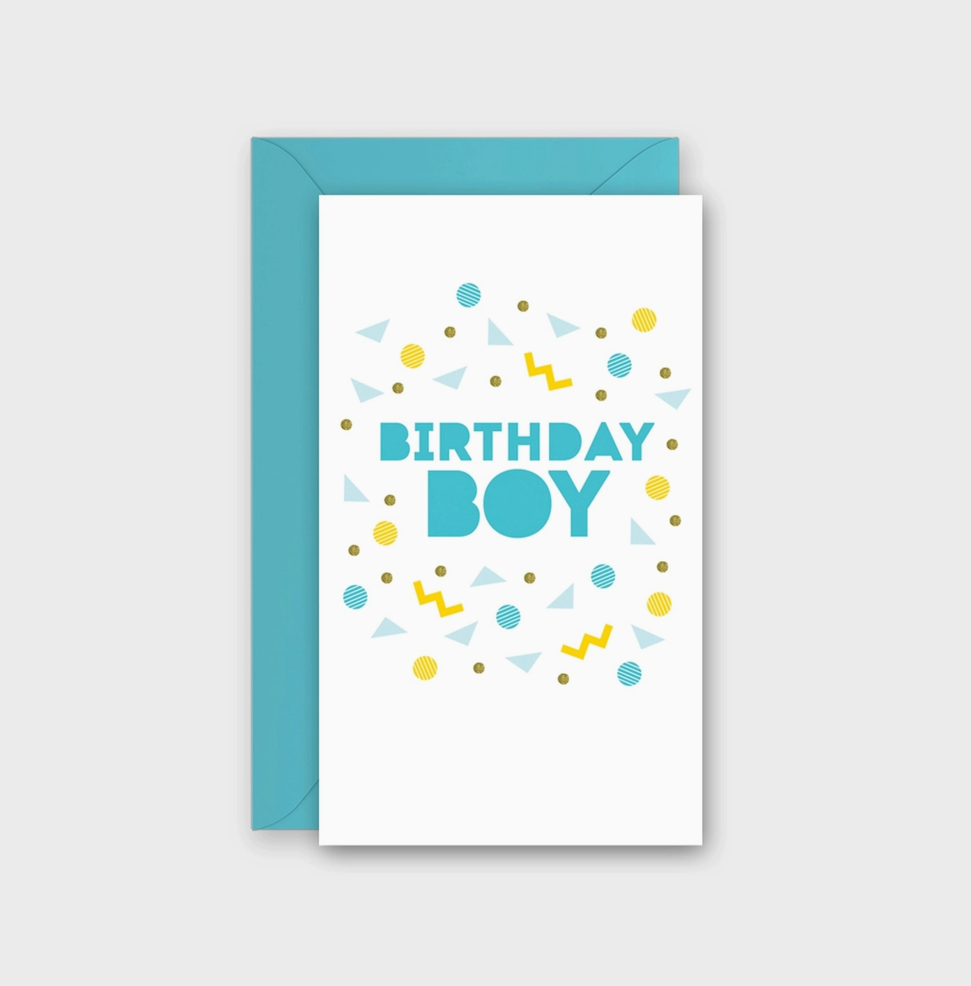 Birthday Boy Confetti Mini Card