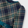 Green Navy Plaid Holiday Dress