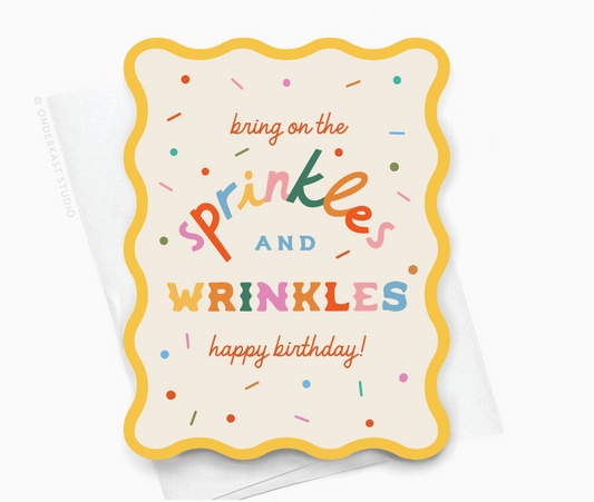 Sprinkles and Wrinkles Birthday Card