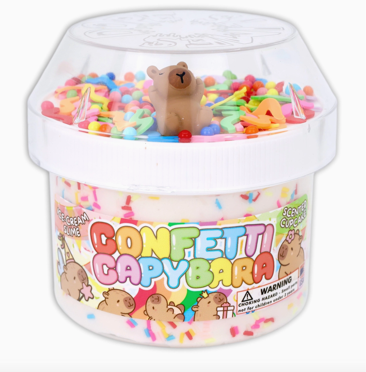 Confetti Capybara Ice Cream Slime