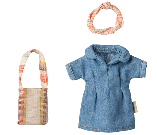 Denim Dress & Bag- Mum Mouse