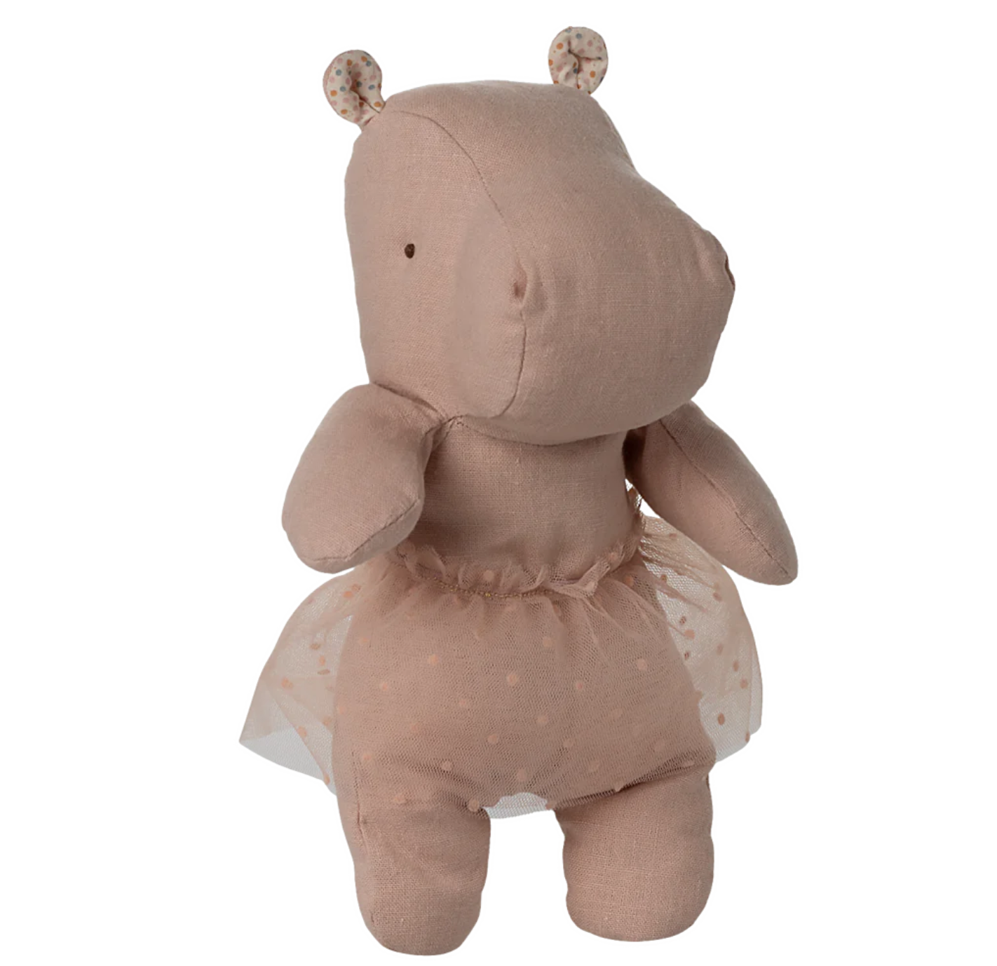 Soft Rose Small Hippo With Skirt