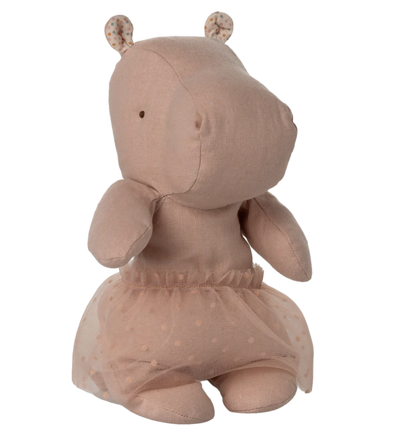 Soft Rose Small Hippo With Skirt