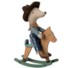 Cowboy Mouse on Rocking Horse- Little Brother