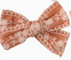Boho Chic Lace Bow Clips