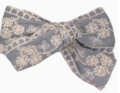 Boho Chic Lace Bow Clips