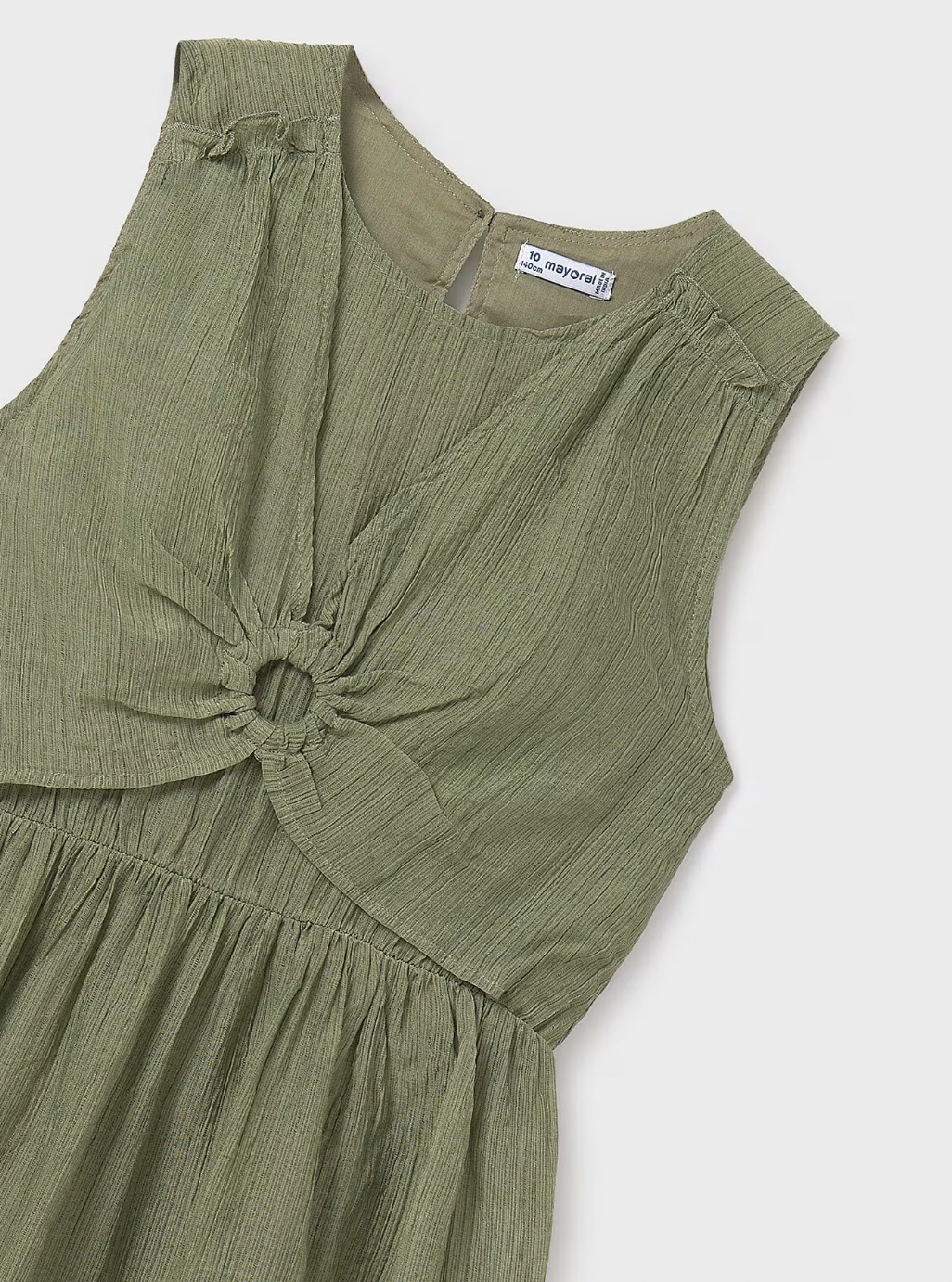 Olive Keyhole Dress