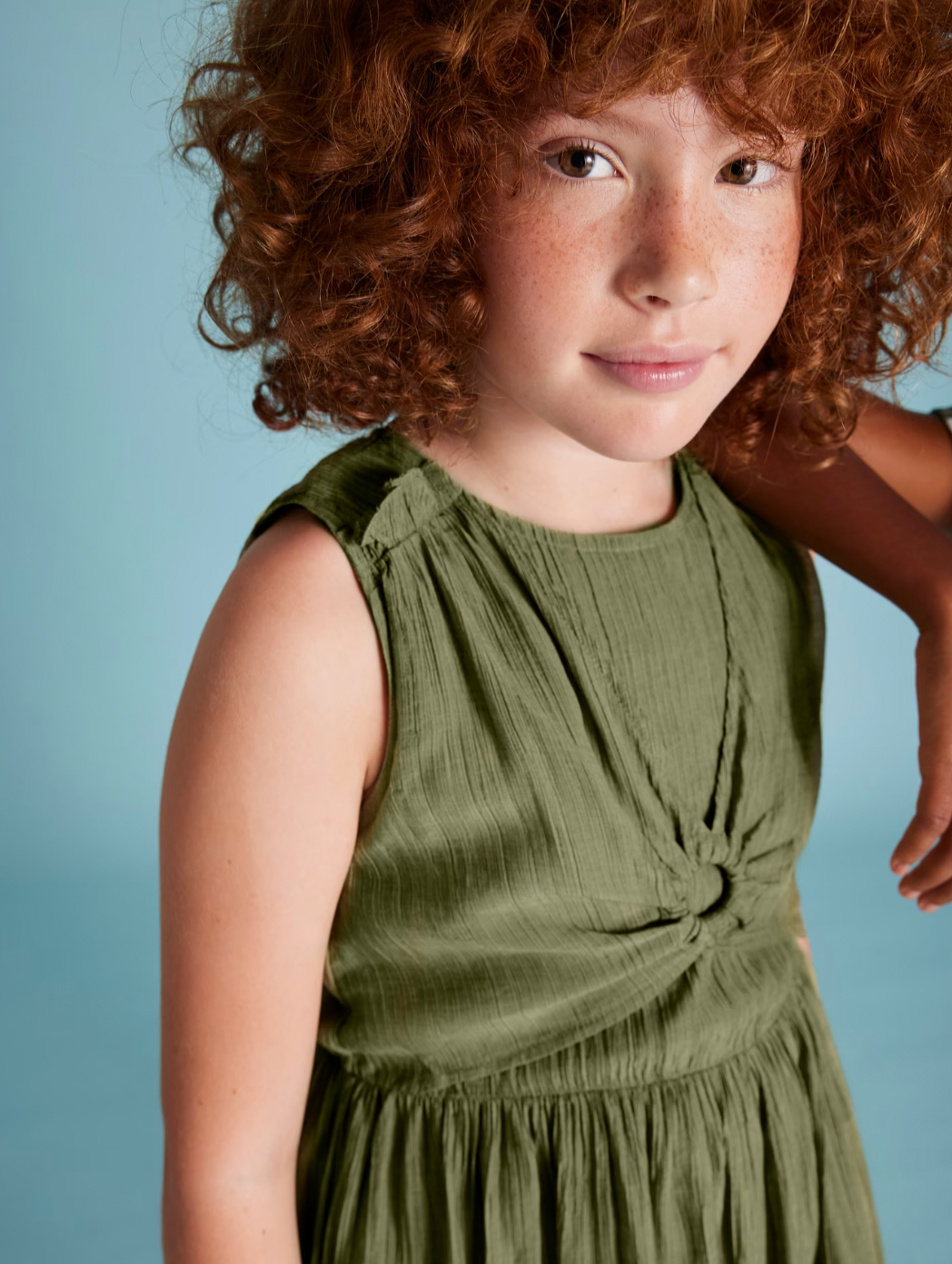 Olive Keyhole Dress
