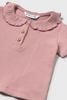 Rose Collar Rib Top