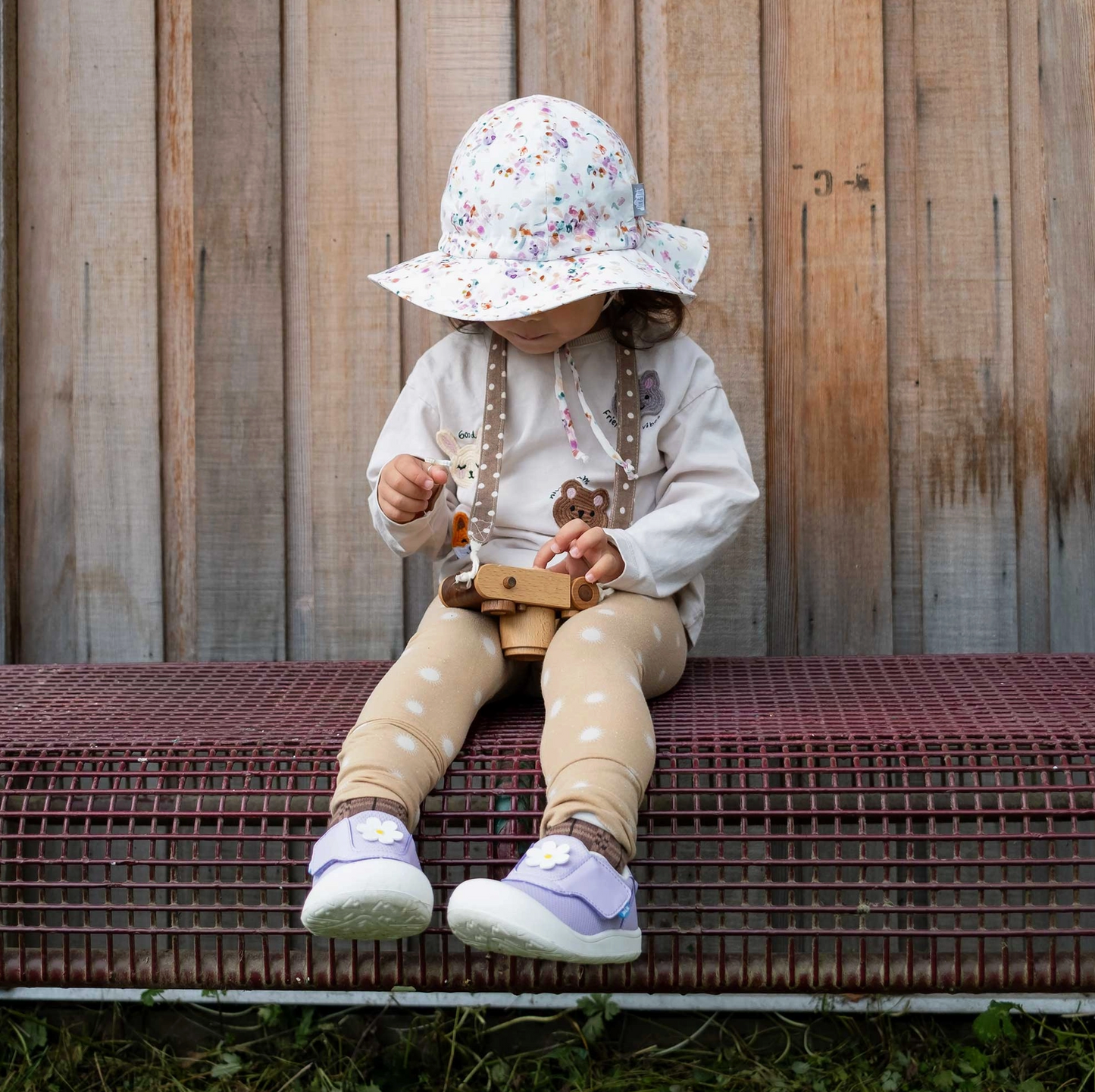 Pretty Petals Cotton Floppy Sun Hat