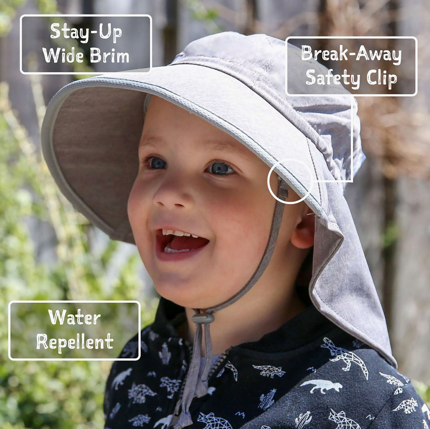 Grey Aqua-Dry Adventure Hat