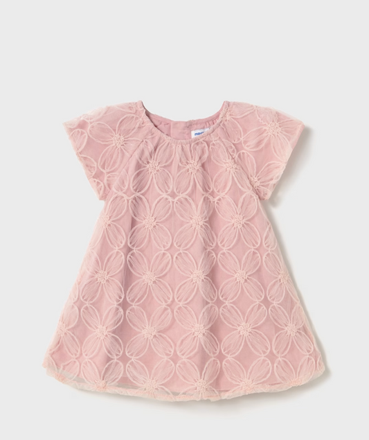 Rose Floral Overlay Dress