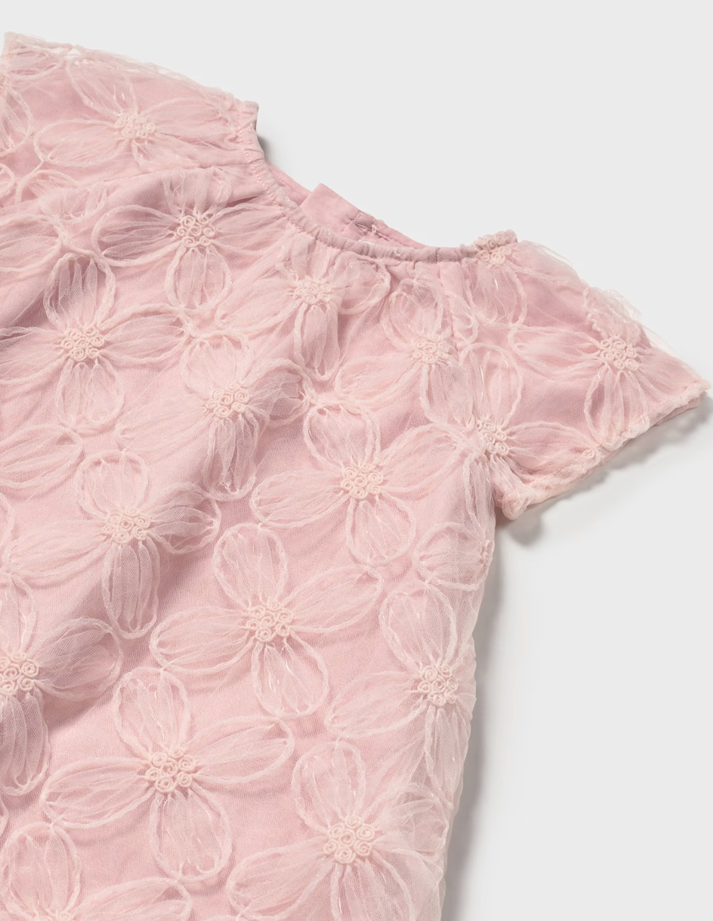 Rose Floral Overlay Dress