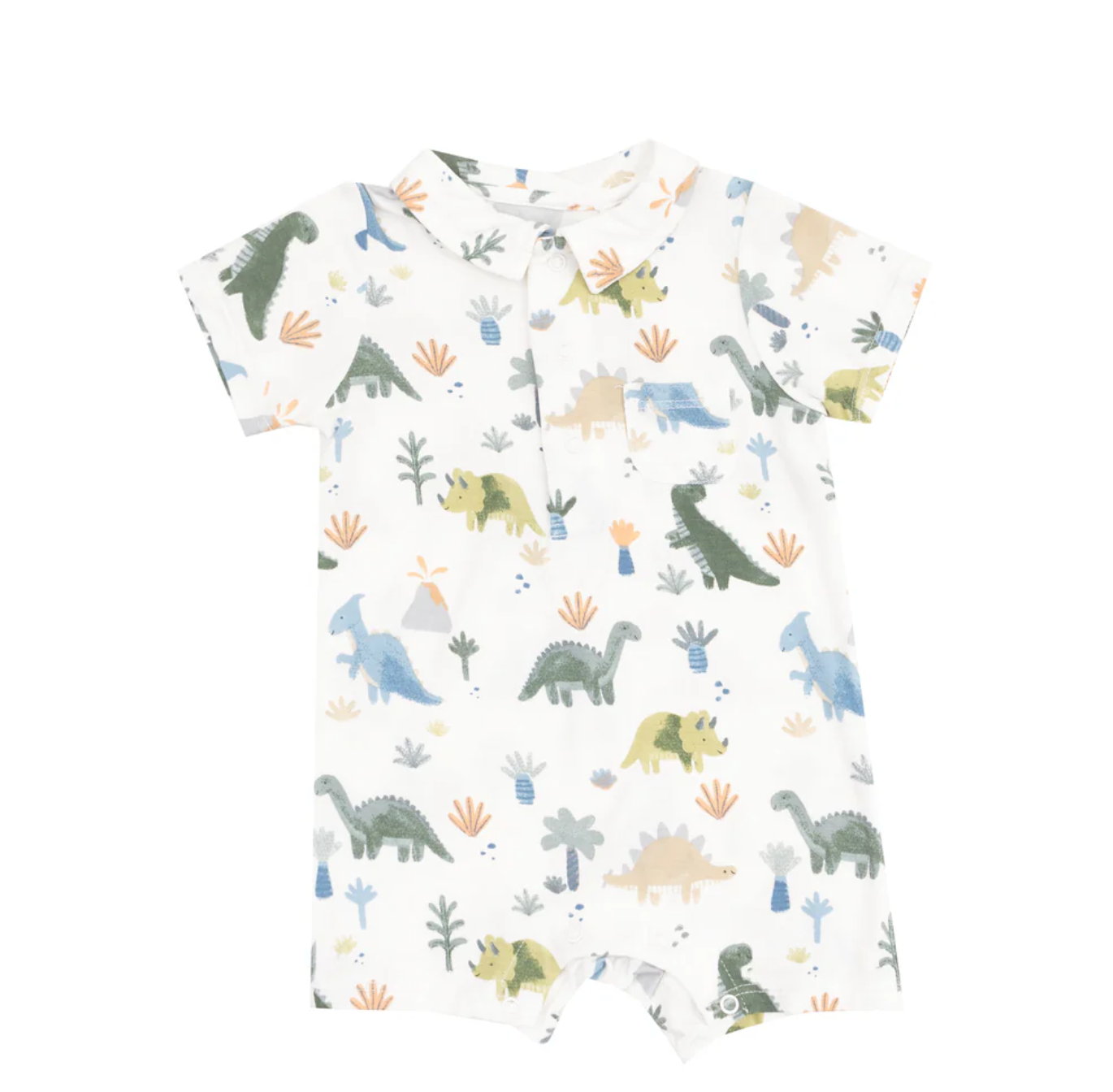 Soft Dinos Polo Romper