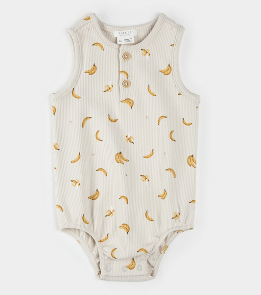 Beige Bananas Romper