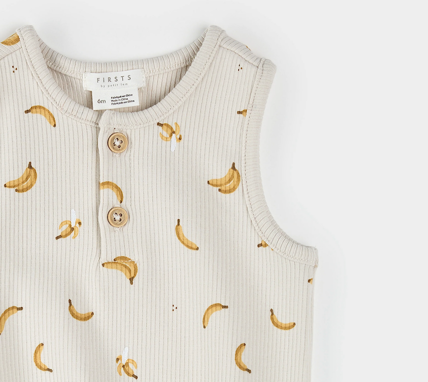 Beige Bananas Romper