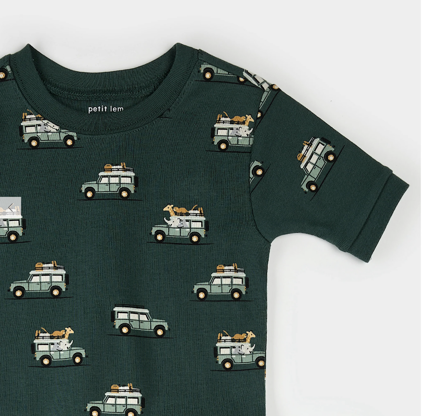 Green Car Trip PJ Set