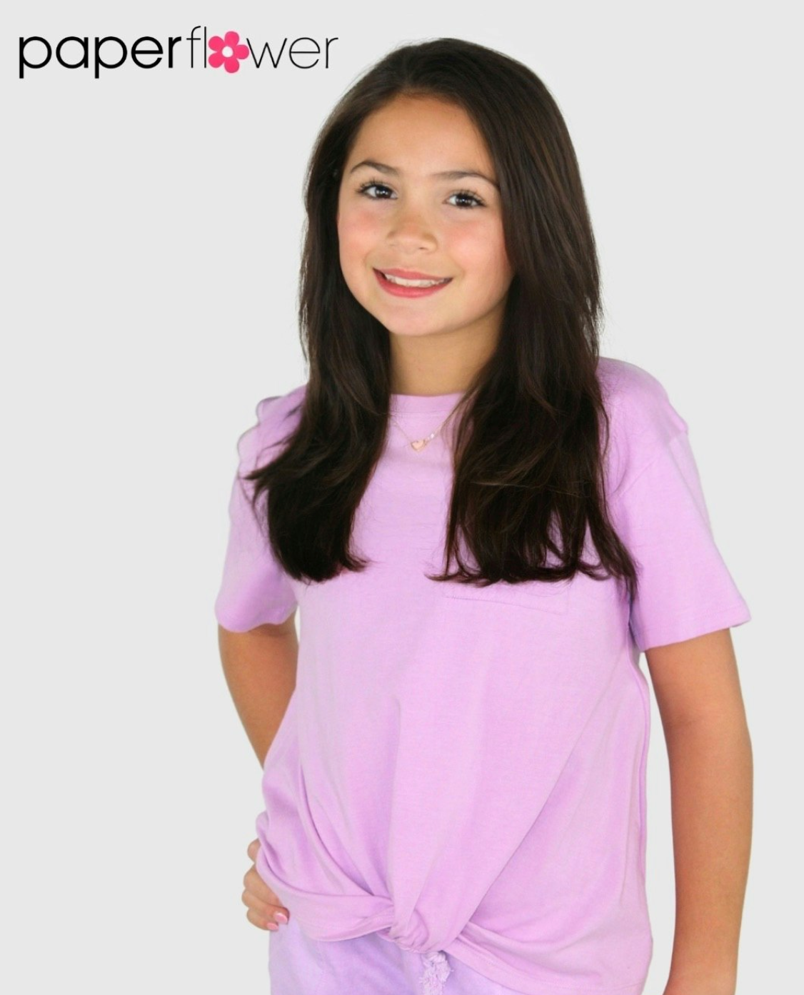 Orchid Knot Pocket Tee