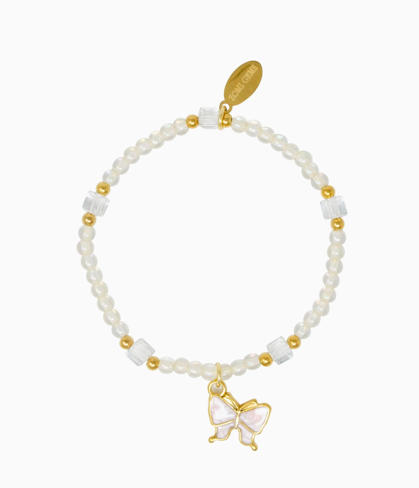 Butterfly Dainty Beaded Bracelet