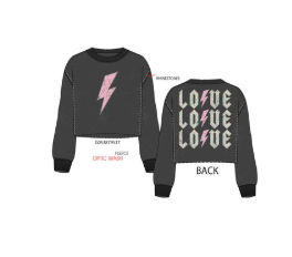 Acid Wash Love Sweatshirt