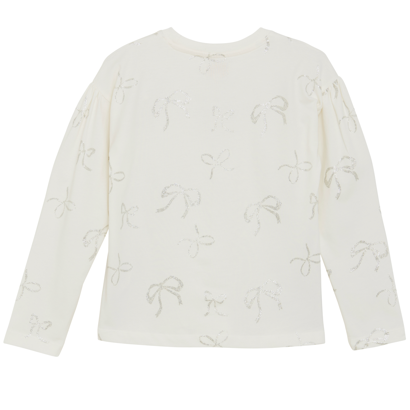 Silver Bows on White Top