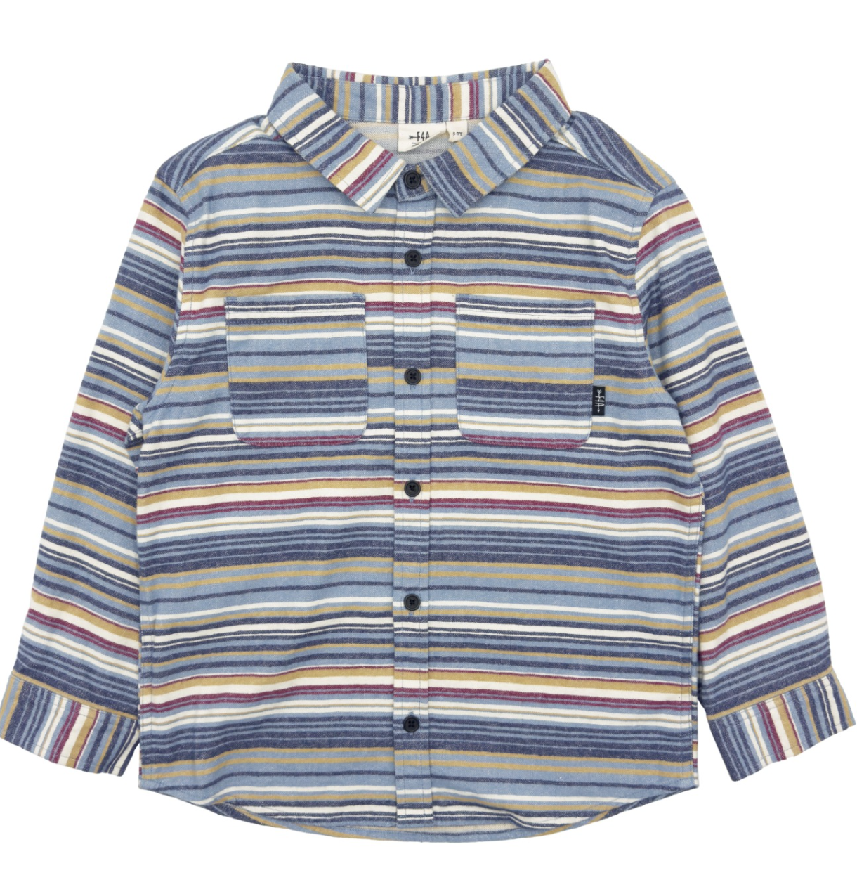 Sundown Stripe Flannel Top
