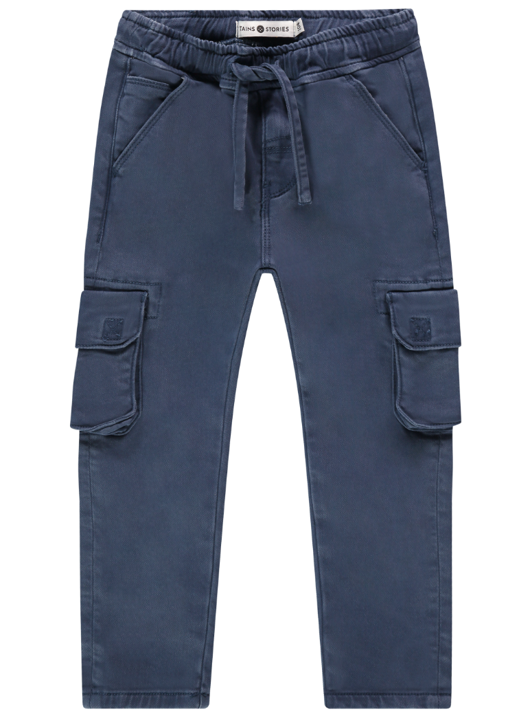 Navy Cargo Sweatpants