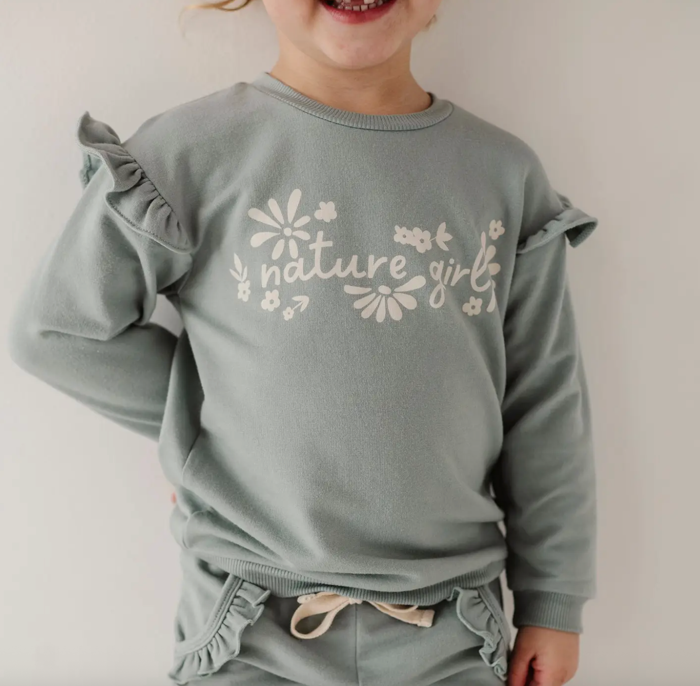 Nature Girl Ruffle Sweatshirt
