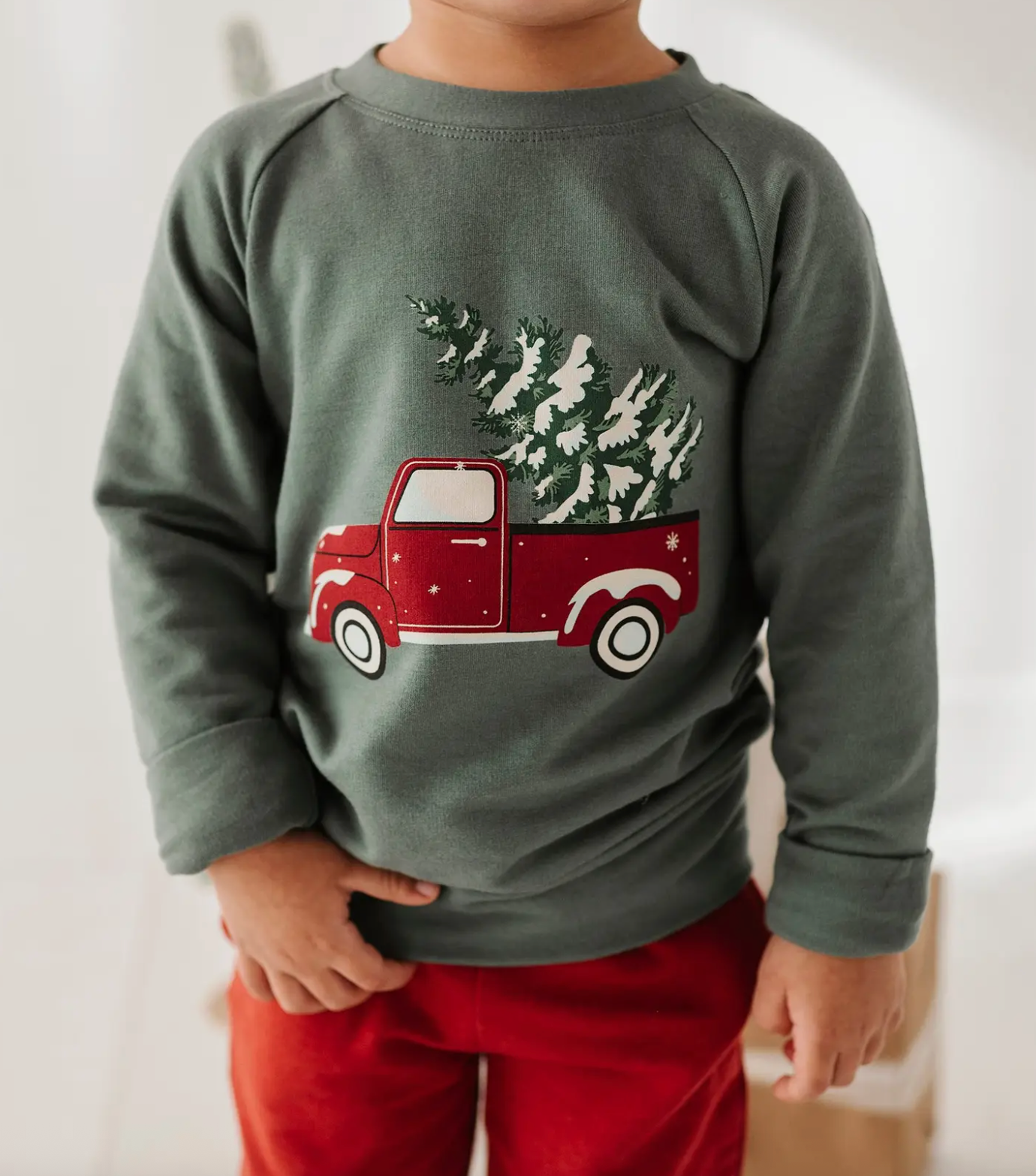 Holiday Truck with Tree Sweatshirt