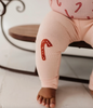 Candy Cane Patch Ribbed Leggings