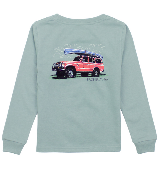 Canoe on Red SUV Tee
