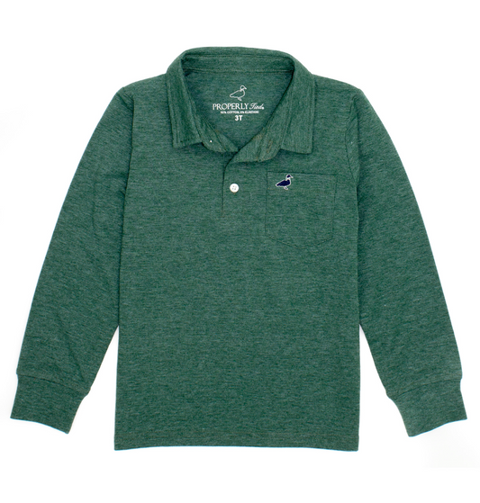 Hunter Green Harrison Pocket Polo