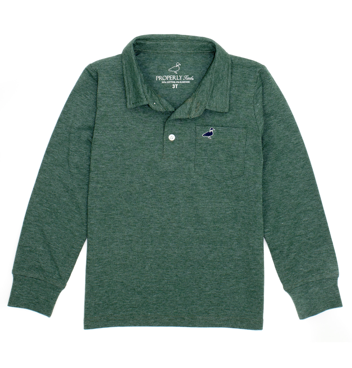 Hunter Green Harrison Pocket Polo