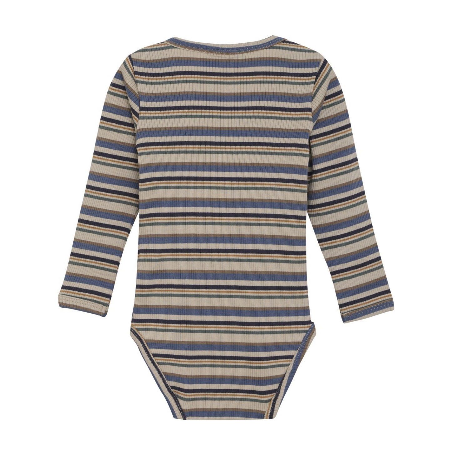 Blue & Brown Stripes Bodysuit