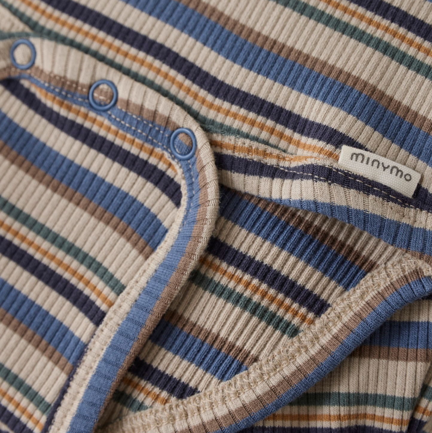 Blue & Brown Stripes Bodysuit