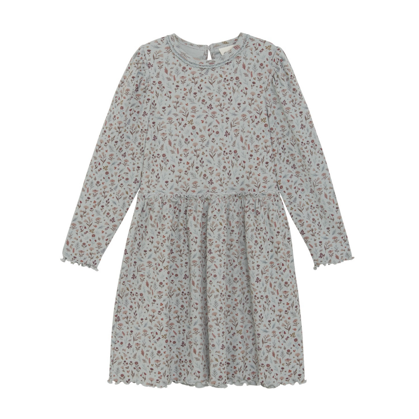 Steel Blue Floral Dress