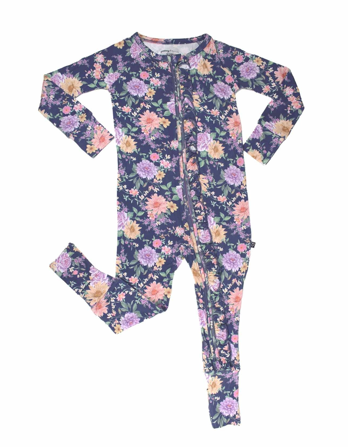Anna Ruffled Floral Flip Romper