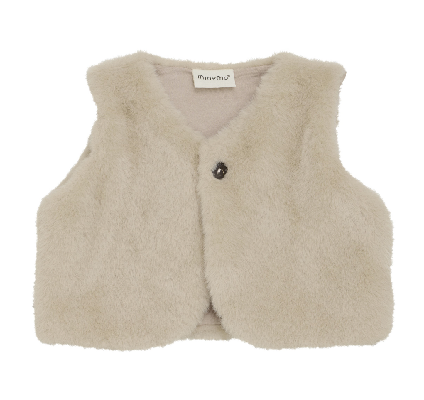 Oatmeal Faux Fur Baby Vest
