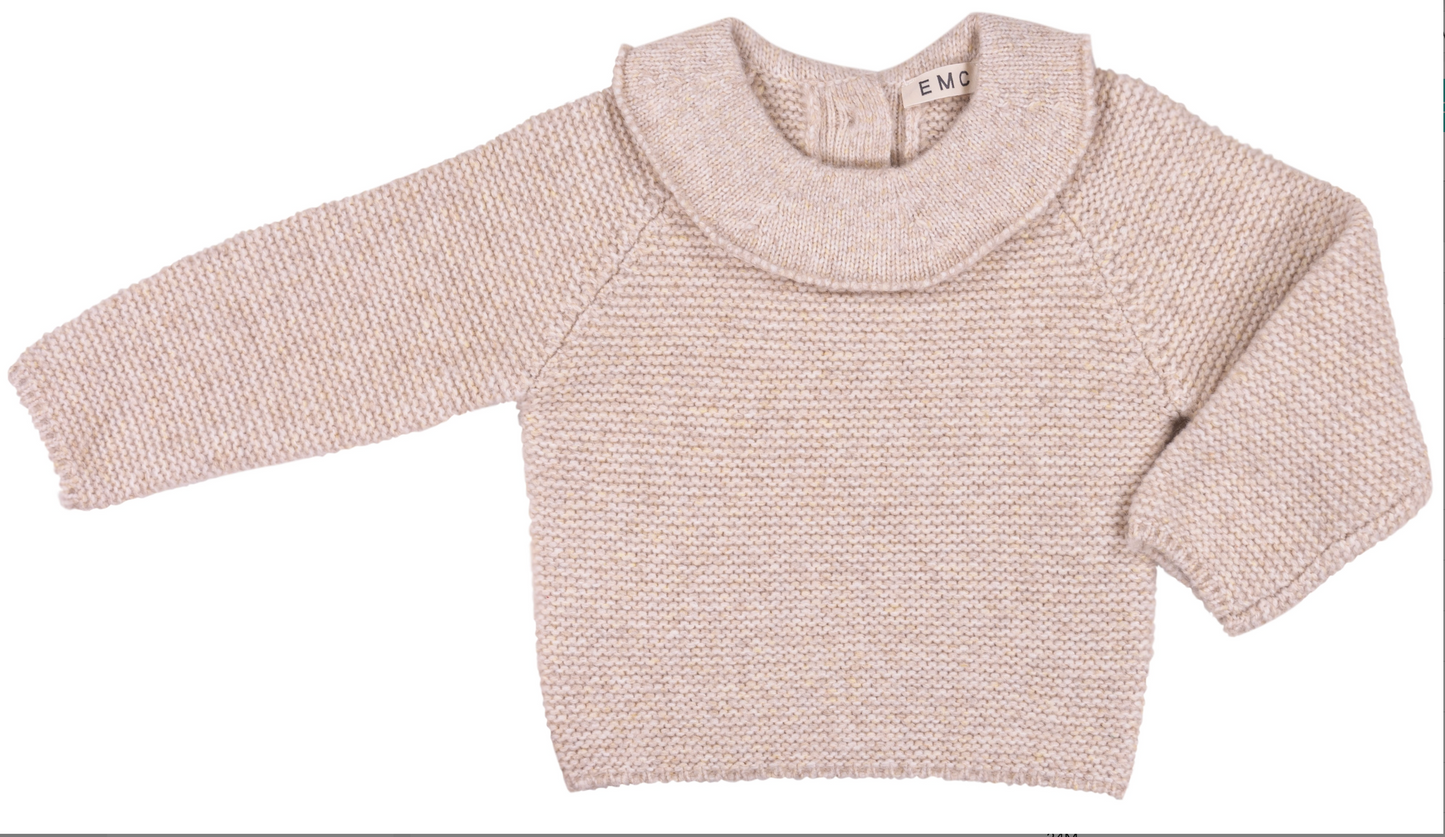Tan Collared Sweater