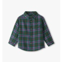 Holiday Plaid Button Down Shirt