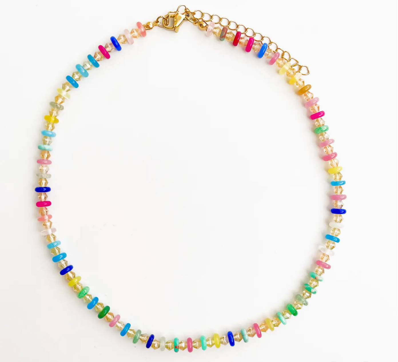 Confetti Crush Rainbow Bead Necklace #9