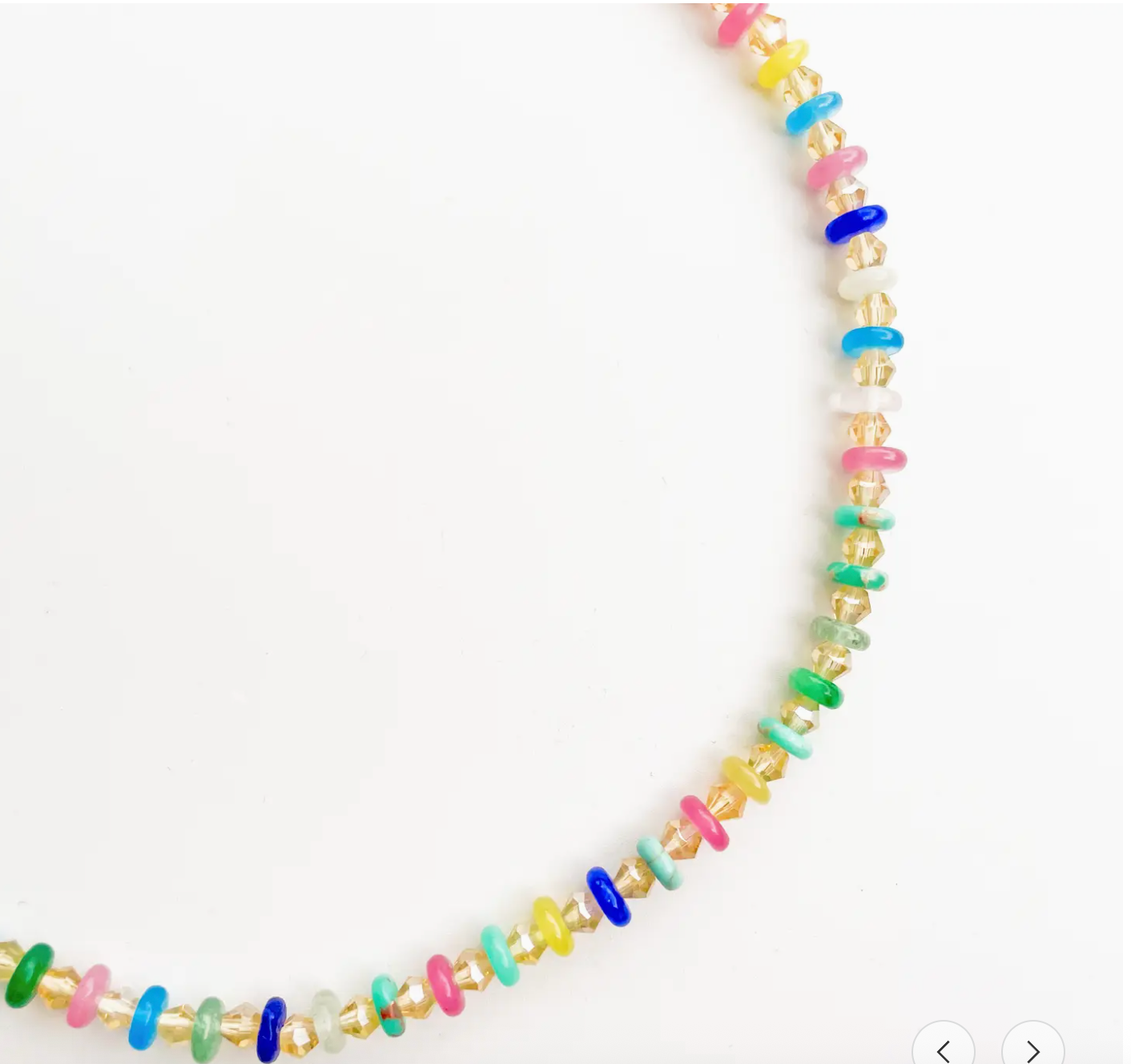 Confetti Crush Rainbow Bead Necklace #9