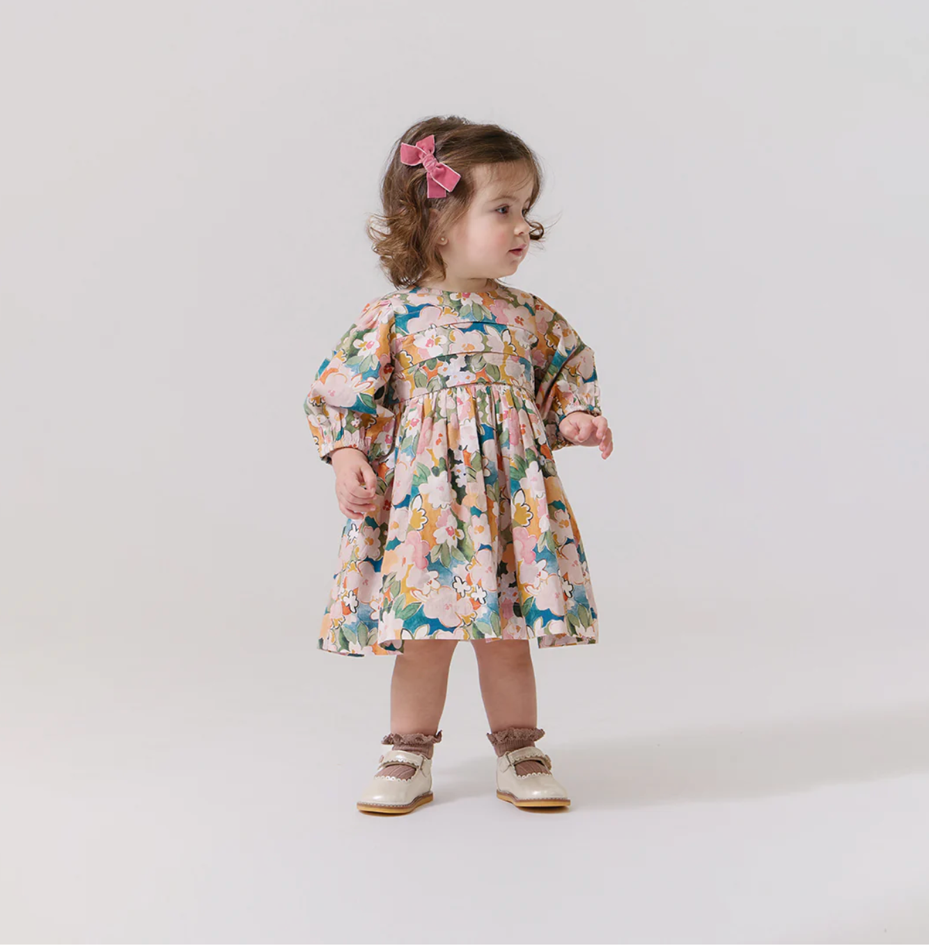 Watercolor Floral Dress Set
