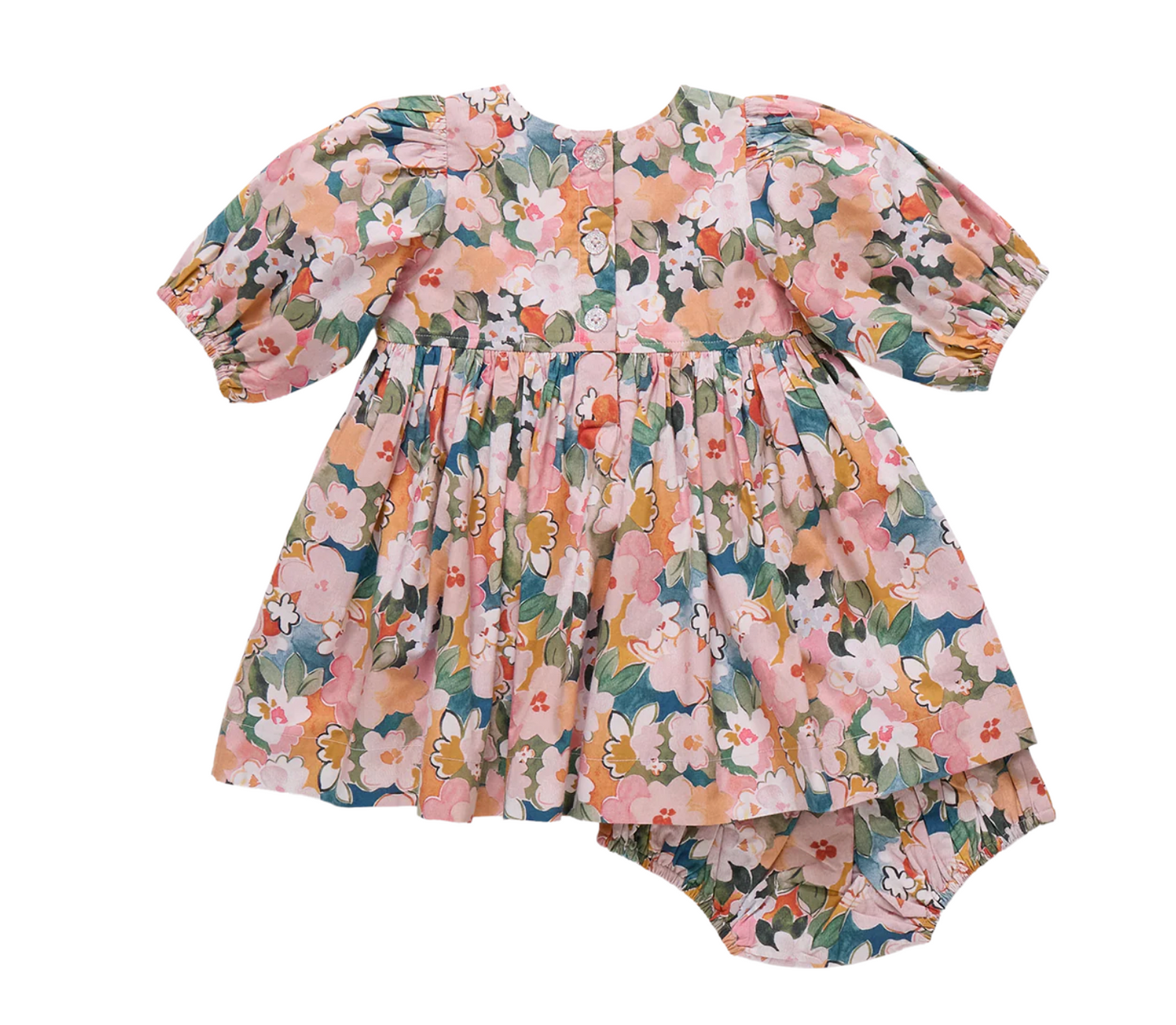 Watercolor Floral Dress Set