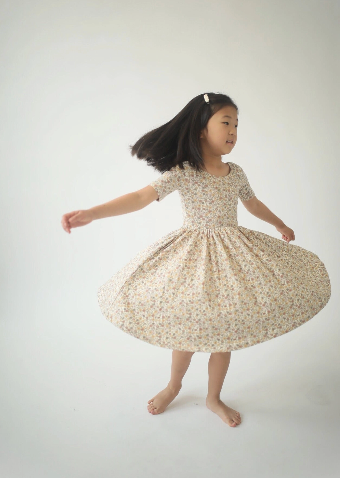 Bella Brown Floral Dress