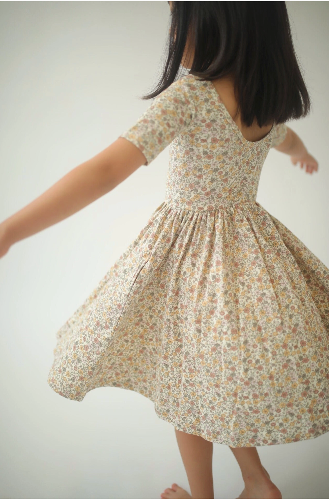 Bella Brown Floral Dress
