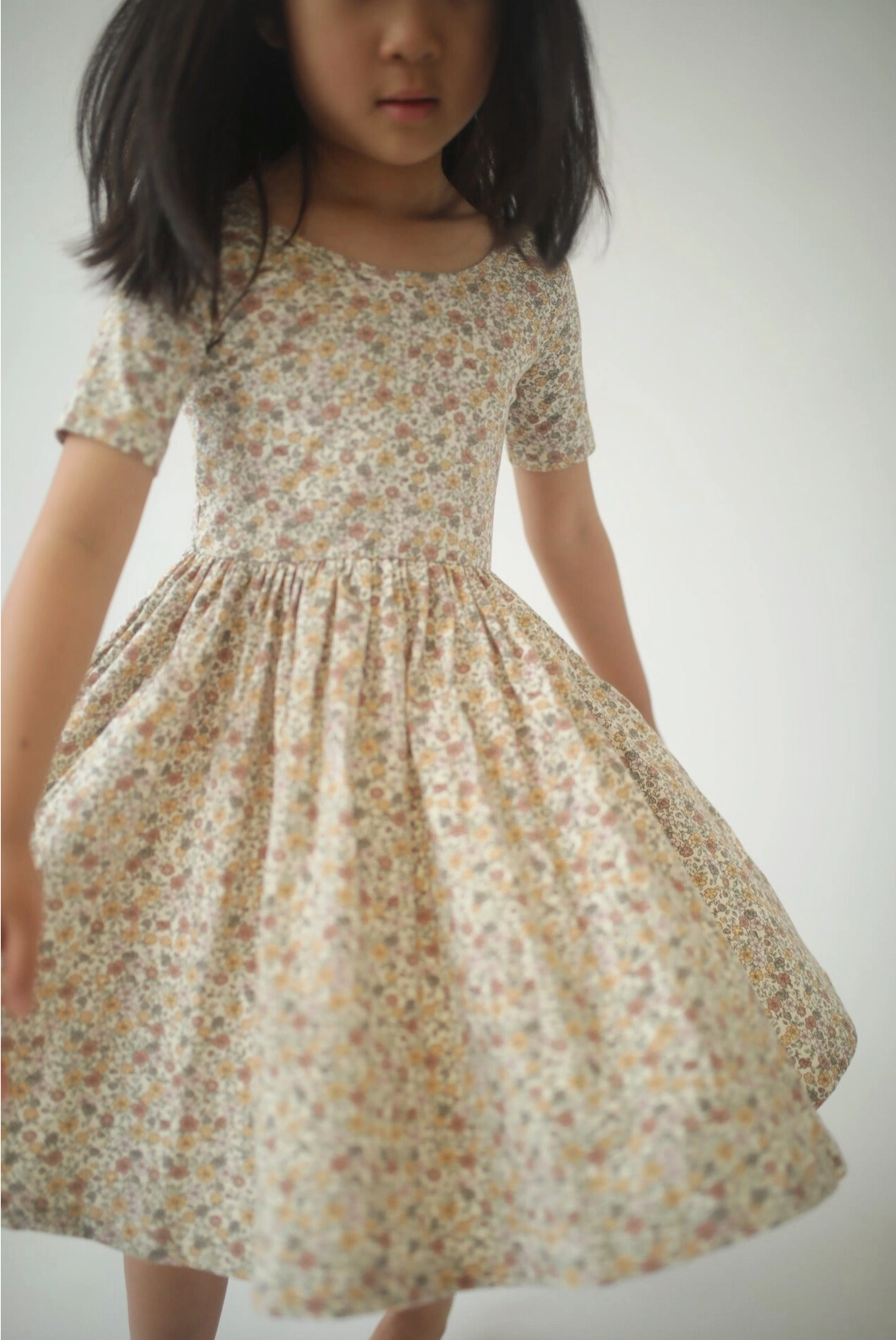 Bella Brown Floral Dress