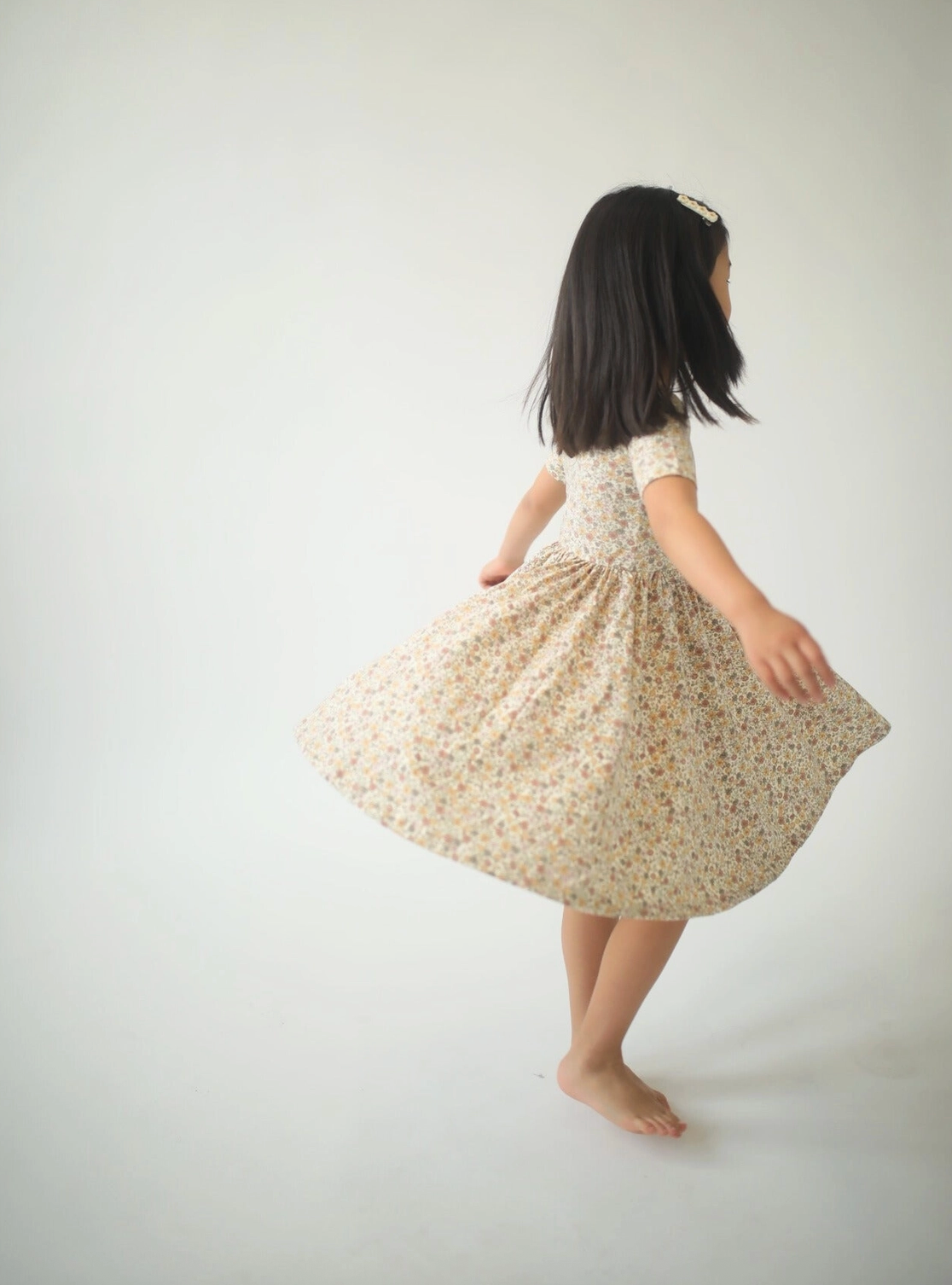 Bella Brown Floral Dress