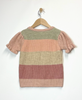 Puff Sleeve Multi Color Sweater