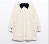 Cream Sequin and Bow Dress